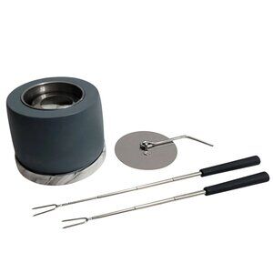 Smokeless Tabletop Fire Pit With Accessories For Indoor & Outdoor Use